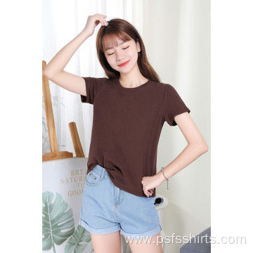 Women Short Sleeves with Round Neck